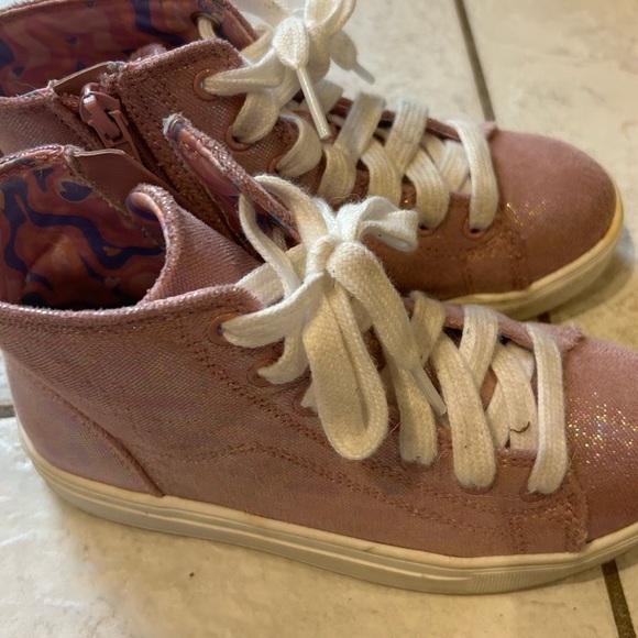 Pink Sparkly High Tops, Sz 13 - Picture 3 of 5